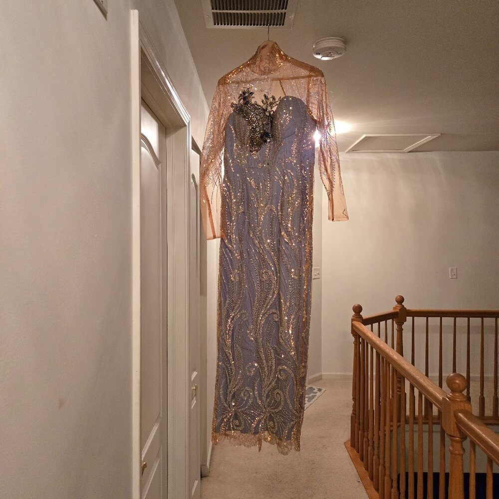 Evening Dress, US12, Blue color